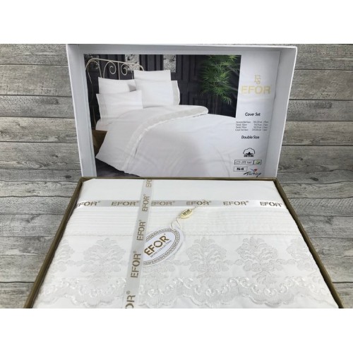 КПБ EFOR RANFORCE (RUYA) евро NG-01 EKRU гипюр