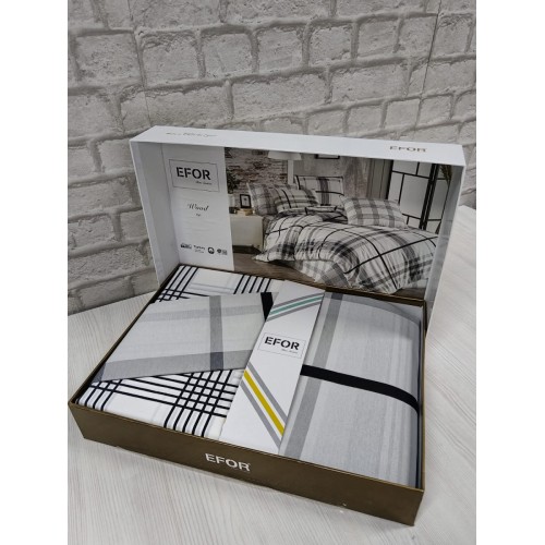 КПБ EFOR RANFORCE (WOOD GRI) семейный