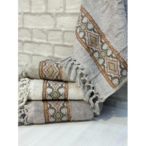 Полотенце SIKEL SELCUKLU SACAKLI 4 шт хлопок (70*140)