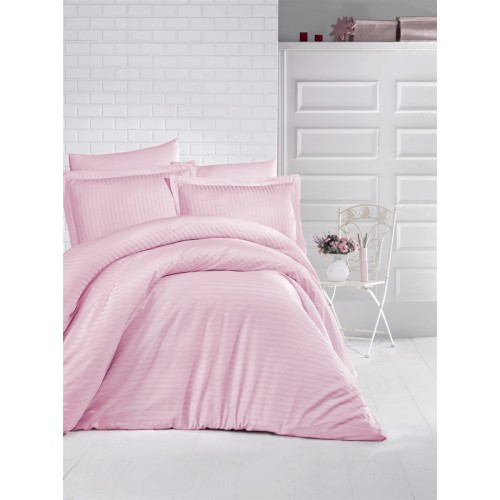 КПБ Efor Satin Gizgili (DUZ RENK PUDRA) евро