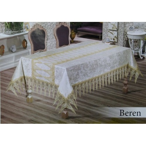 Скатерть EFOR BEREN 160*220 прямоугольная крем