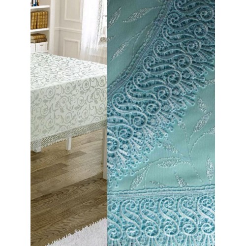 Скатерть EFOR 160x220 KDK YESIL бирюзовый