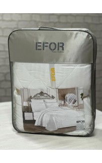 КПБ EFOR SATIN BEAYZ 1,5 с одеялом белый
