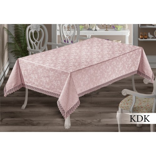 Скатерть EFOR 160x300 KDK пудровый PUDRA