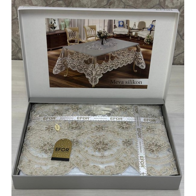 Скатерть EFOR MEVA 160*220 прямоугольная силикон SILIKON