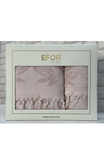 Набор полотенец EFOR из 2-х предметов (50*90.70*140) модель BARBERY NEW COTTONI (сух.роза) GULKURUSU