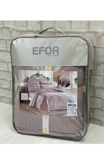 КПБ EFOR SATIN LEYLAK с одеялом сиреневый евро