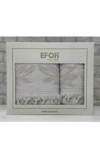 Набор полотенец EFOR из 2-х предметов (50*90.70*140) модель BARBERY NEW COTTONI (бежевый) BEJ