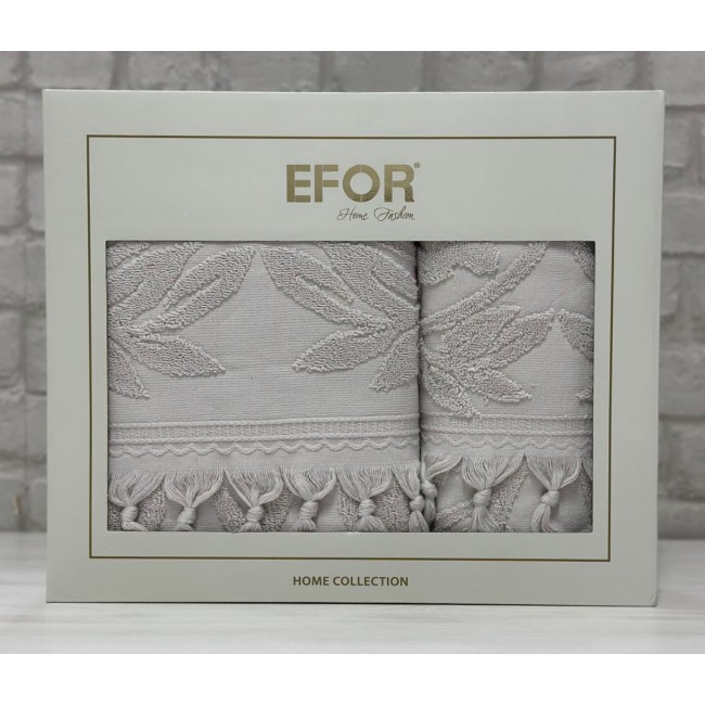 Набор полотенец EFOR из 2-х предметов (50*90.70*140) модель BARBERY NEW COTTONI (бежевый) BEJ
