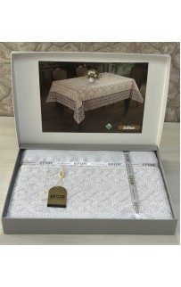 Скатерть EFOR SULTAN 160*300 прямоугольная белый BEYAZ