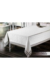 Скатерть EFOR MILA 160*220 прямоугольная белый BEYAZ