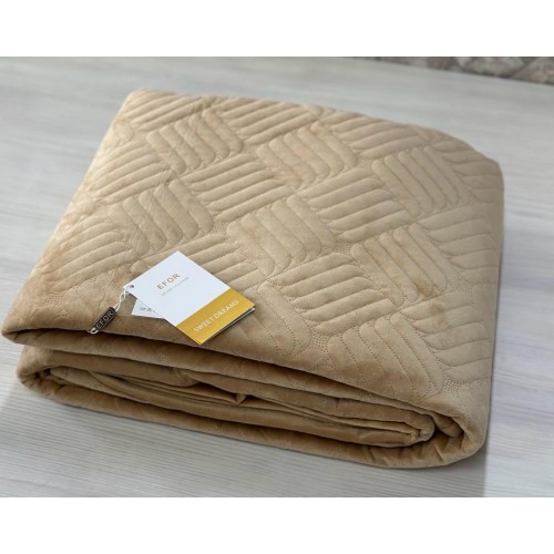 Покрывало COVERLET ПВХ велюр (220*240) капучино CAPI