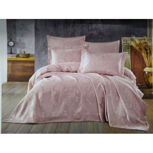 Покрывало EFOR с наволочками MARGARITKA (240*260) пудровый (pudra)