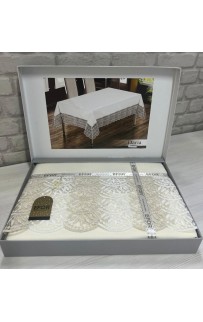Скатерть EFOR DARIA GARDENYA 160*300 прямоугольная кремовый KREM