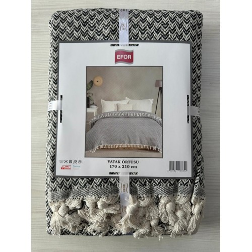 Покрывало EFOR V DESEN (170*210) антрацит ANTRASIT