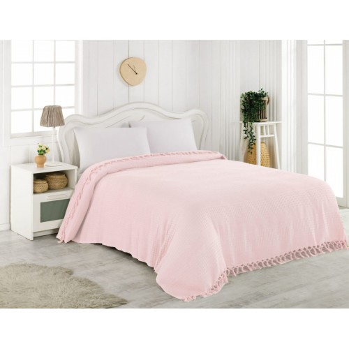 Покрывало EFOR пике 220X240 светло-розовый PEMBE