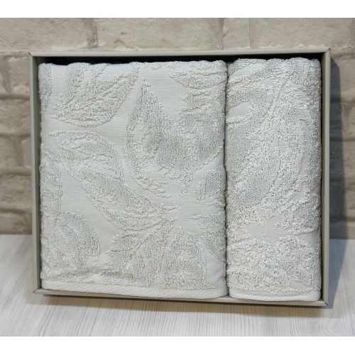 Набро полотенец EFOR из 2-х предметов (50*90.70*140) модель ANNA (серый) GRI