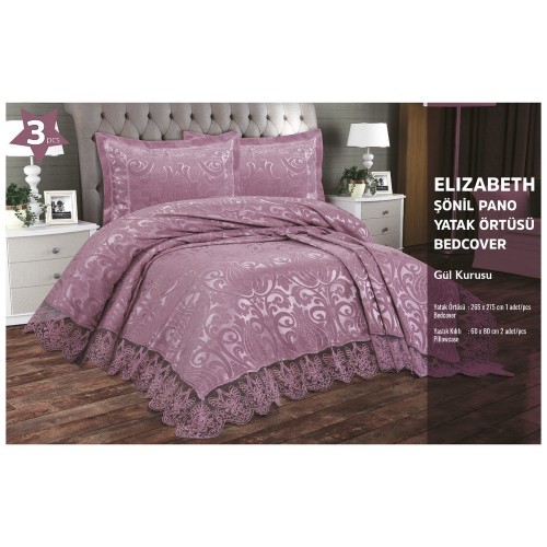 Покрывало EFOR с наволочками ELIZABETH (265*275) сухая роза GUL KURUSU