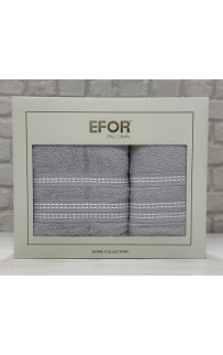 Набро полотенец EFOR из 2-х предметов (50*90.70*140) модель FITILLI (серый) GRI