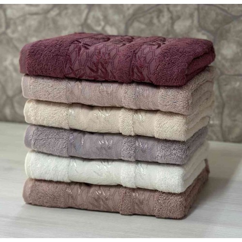 Полотенце LUZZ YAPRAK бамбук (70*140) 6 шт