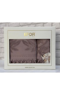 Набор полотенец EFOR из 2-х предметов (50*90.70*140) модель BARBERY NEW COTTONI (кофейный) KAHVE