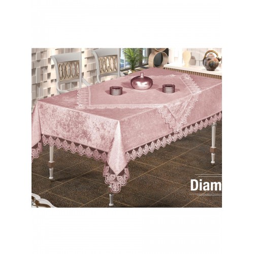 Скатерть EFOR DIAMOND 160*220 прямоугольная пудровый