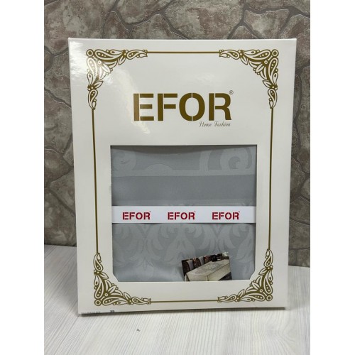 Скатерть EFOR ESILA 160*220 прямоугольная серый (GRI)