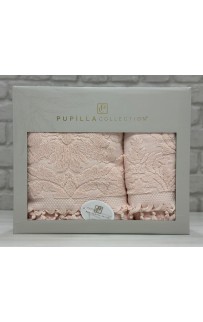 Набор полотенец Pupilla ELIZ хлопок (2 шт) (50*90,70*140) персик