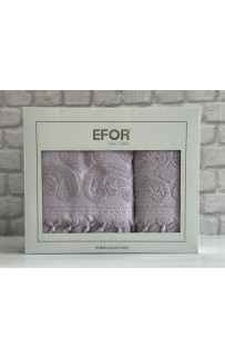 Набор полотенец EFOR из 2-х предметов (50*90.70*140) модель VASE NEW COTTONI (лиловый) LILA