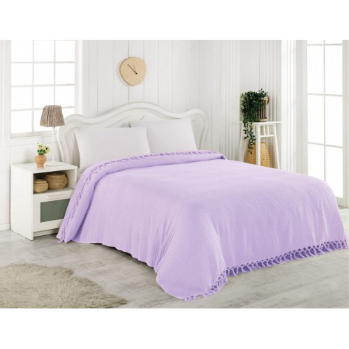 Покрывало EFOR пике 220X240 лиловый
