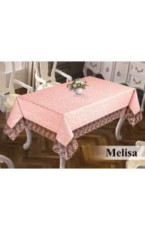 Скатерть EFOR MELISA 160*220 прямоугольная пудровый PUDRA