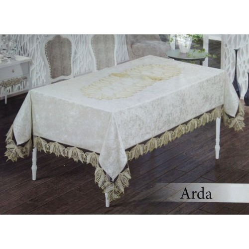 Скатерть EFOR ARDA 160*220 прямоугольная кремовый