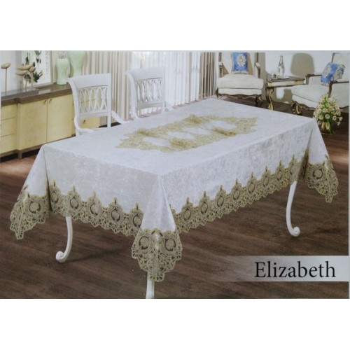 Скатерть EFOR ELIZABETH 160*220 прямоугольная крем