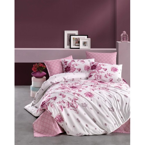 КПБ EFOR RANFORCE (ONIX PEMBE) евро