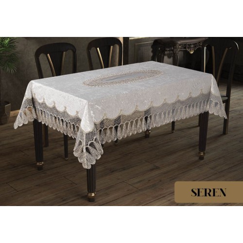 Скатерть EFOR SEREN 160*220 прямоугольная капучино (S.KAHVE)