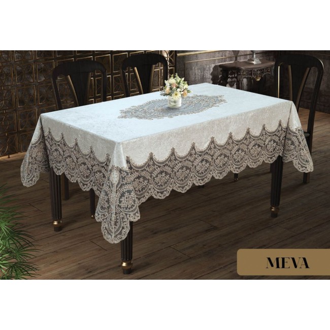 Скатерть EFOR MEVA 160*220 прямоугольная капучино S.KAHVE