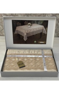 Скатерть EFOR SULTAN 160*300 прямоугольная капучино CAPI