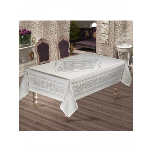 Скатерть EFOR SUDE 160*220 прямоугольная пудровый PUDRA