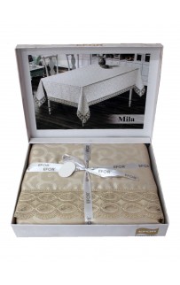 Скатерть EFOR MILA 160*300 прямоугольная капучино CAPI