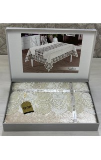 Скатерть EFOR NALAN 160*220 прямоугольная капучино CAPI