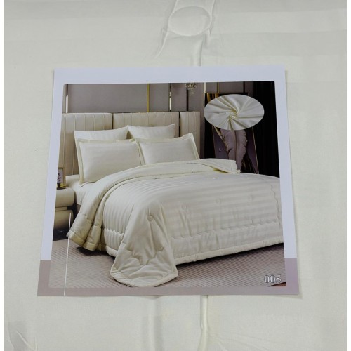 КПБ EFOR SATIN модель 2 с одеялом кремовый евро