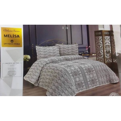 Покрывало EFOR гобеленовое двухстороннее MELISA (240*260) c наволочками серый