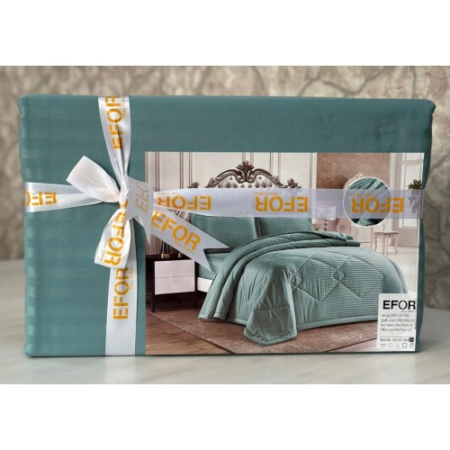 КПБ EFOR SATIN TURKUAZ бирюзовый (4 наволочки)