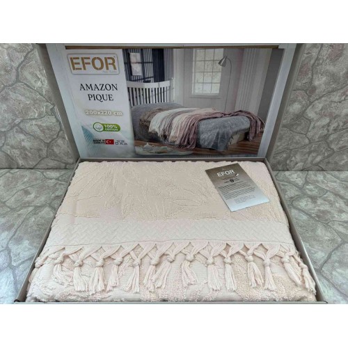 Покрывало EFOR AMAZON махровое (200*220) персиковый SOMON