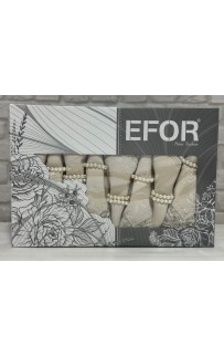 Скатерть EFOR KDK SET 160*220 8 салфеток- капучино CAPI
