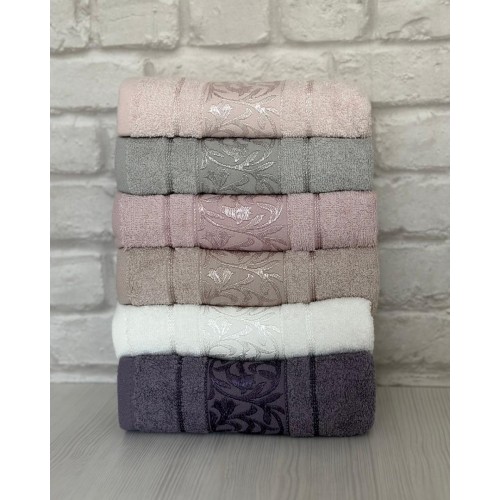 Полотенце EFOR DELUX 6 шт хлопок (50*90)