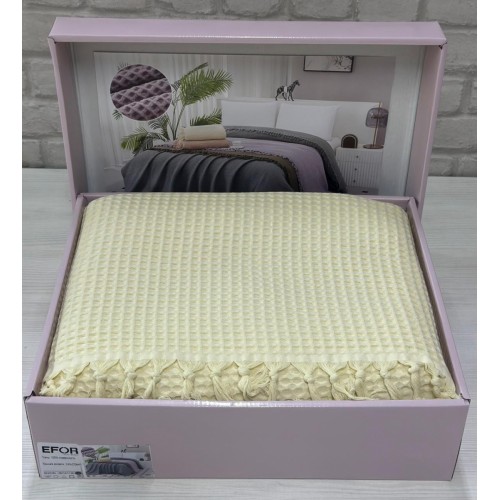 Покрывало вафельное EFOR 240*270 (АВ-05), крем