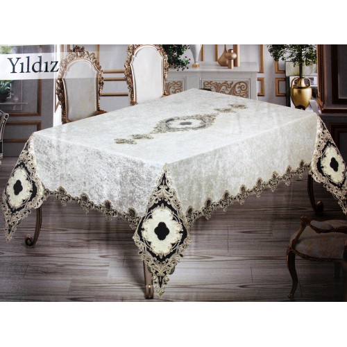 Скатерть EFOR YILDIZ 160*220 кремовый
