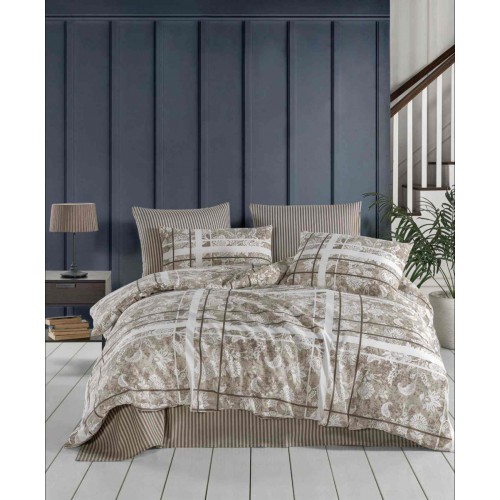 КПБ EFOR RANFORCE (SOFYA KAHVE) семейный