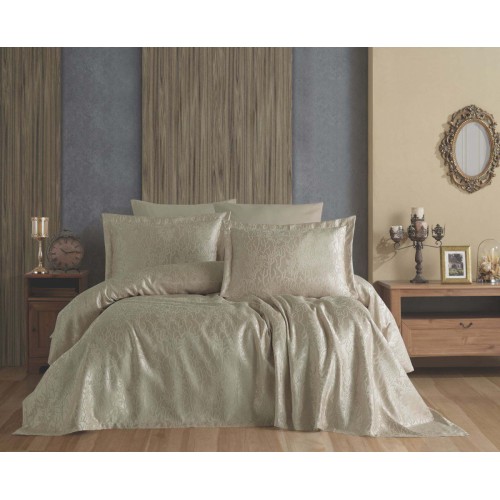 Покрывало EFOR (Gardines) с наволочками SUDE (240*260) бежевый BEJ